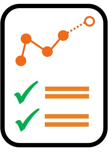 A checklist being ticked off, representing the evaluation of a model